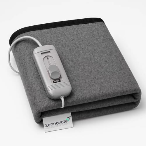 Image of Superior ISO Certified & ZED Certified Electric Under Blanket |Bed Warmer with Multiple Heat Controls (Body, Foot, High, Low)| Shock Proof | Single Bed Size (150cmx80cm) | 10 Year Warranty