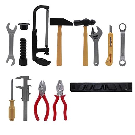 Educational DIY Building Construction Kit for Kids Plastic Tool Set Learning Toys Engineering Play 14PCS (as show, One Size)