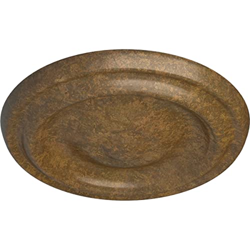 Image of 9 5 /8 inchOD x 1 1 /8 inchP Maria Ceiling Medallion (Fits Canopies up to 1 3 /4 inch), Rubbed Bronze