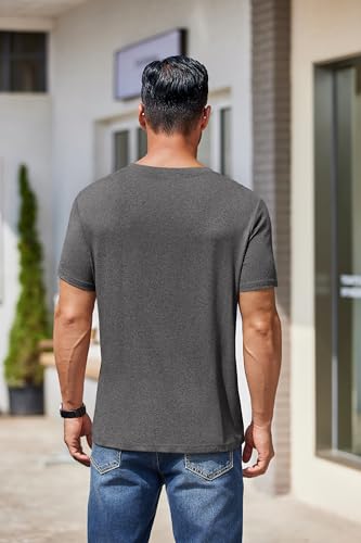 coofandy men39s short sleeve t-shirts crew neck casual summer t shirts 1-3 pack basic tee shirt