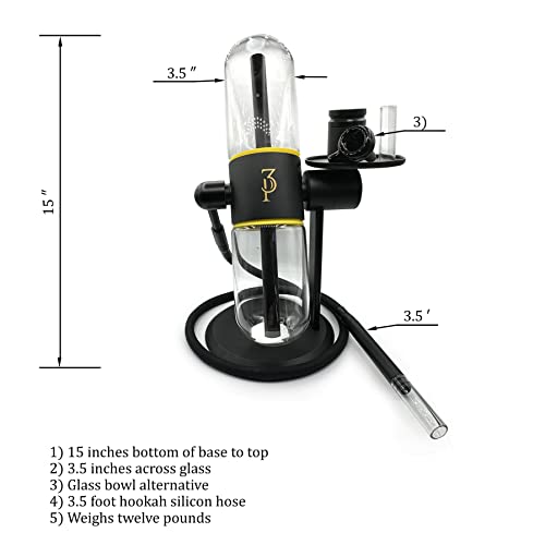 3Pursuits Gravity Hookah With Leakproof Technology And Spare Mouthpiece #TOP2