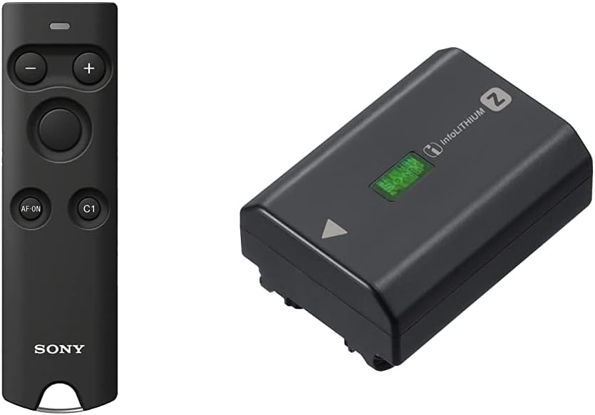 Sony RMT-P1BT Professional Bluetooth Wireless Remote Commander & NPFZ100.CE Z Series Rechargeable Battery Pack - Black