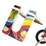 SHIDOW PVC Bike Stand for Indoor and Children's Bicycle Display, Floor Rack for Balance Bike Storage (Rainbow)