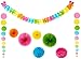 Produktbild Amscan 243567-90-55 - Hängedekoration, 9 teilig Set, bunt