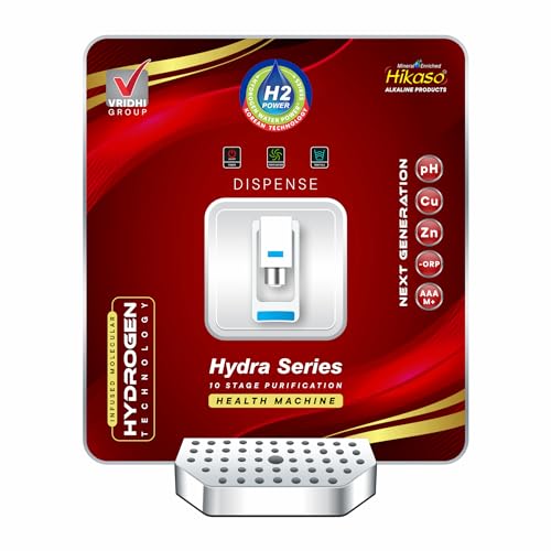 "H2+Alkaline RO Machine With Copper Benefits Single Dispense | RO+UV+UF Tech | Suitable for Borewell, Tanker, Municipal Water | Mutliple Health Benefits | Boosts Immunity & Strenght | (RED)