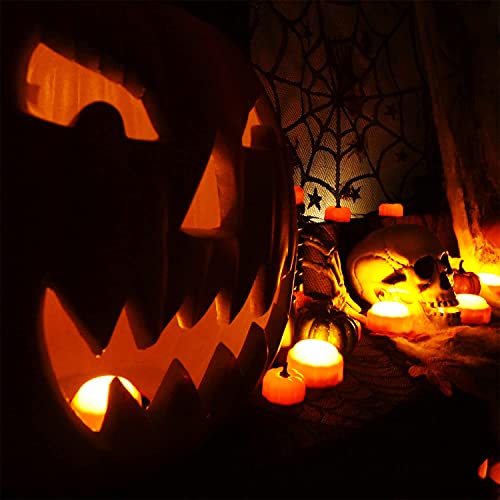Homemory 4 Pack Halloween Bright Led Pumpkin Lights With Remote Control And Timers, Jack O’ Lantern Lights Battery Operated For Halloween, Fall Decorations, Orange, Outdoor #TOP1