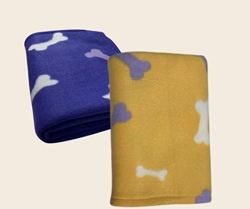 Kit Manta Soft Pitbull Labrador para Cães Grandes, 2 Peças, 2,00x1,55m, Estampa Pet