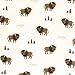 Hudson Baby Unisex Baby Cotton Fitted Crib Sheet, Wild Buffalo, One Size