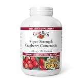 Natural Factors CranRich Super Strength Cranberry Concentrate - Antioxidant Support Supplement with Cranberry Concentrate - Aids Urinary Tract & Bladder Health - 180 Capsules (180 Servings)