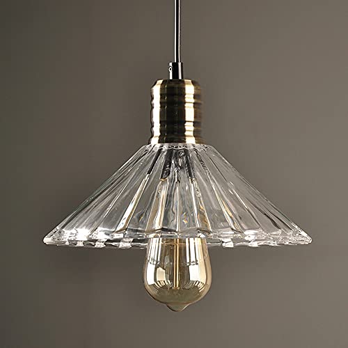 E27 kristallhängande lampa retro industriell stil, justerbar Edison Farmhouse kökslampa för köksö, restauranger, hotell och butiker