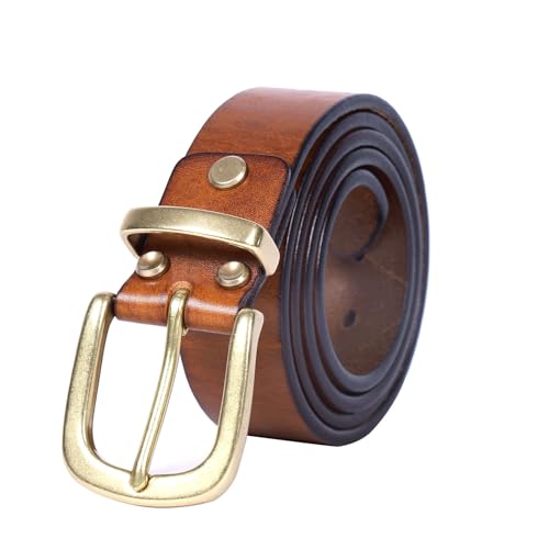 Ceinture homme réglable 130cm en cuir épais pour jean et robe