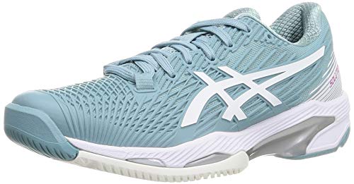 ASICS Solution Speed FF 2, Scarpa da Tennis Donna, Bleu Marine Blanc, 37 EU