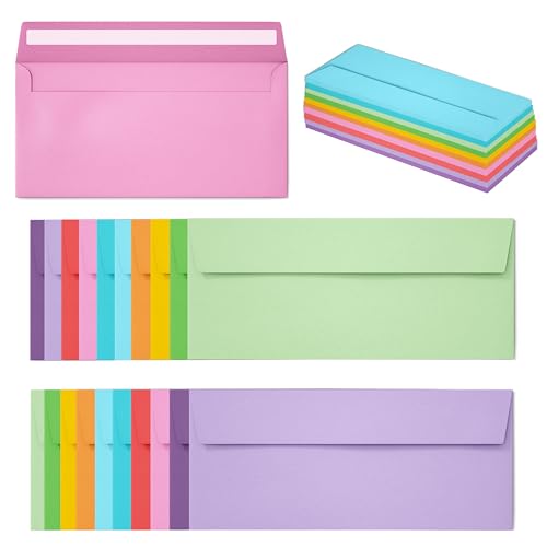 Slapaflife 50 Pack Business Envelopes #10, 4.13 x 9.49 Inches