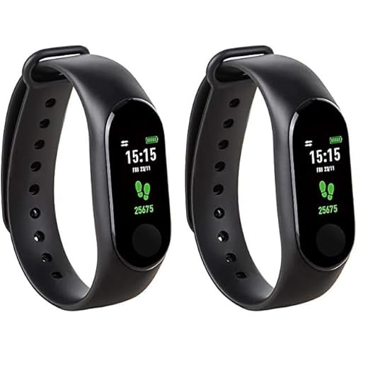 Kounga FitPro Tonic, Pulsera de Actividad Inteligente con Monitor de Sueño, Podómetro, Contador de Calorías, Pantalla a Color (Paquete de 2)