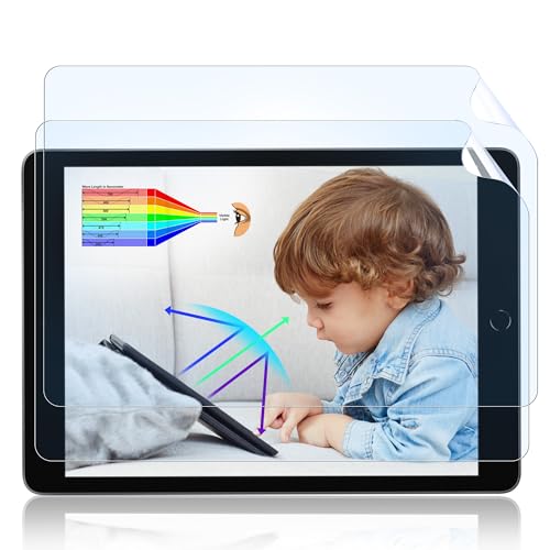 Image of [2 Pack] Anti Blue Light Screen Protector for iPad 10th generation (10.9 inch, 2022 Model), iPad 10th Gen Screen Filter, High Sensitive /Anti Glare /Bubble Free, with Easy Installation Kit