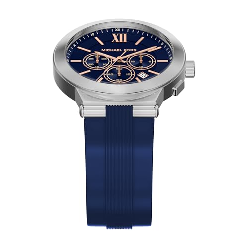 Michael Kors Men's Billie Chronograph Blue Silicone Watch (Model: MK9254) by Michael Kors - Used condition - Image 5