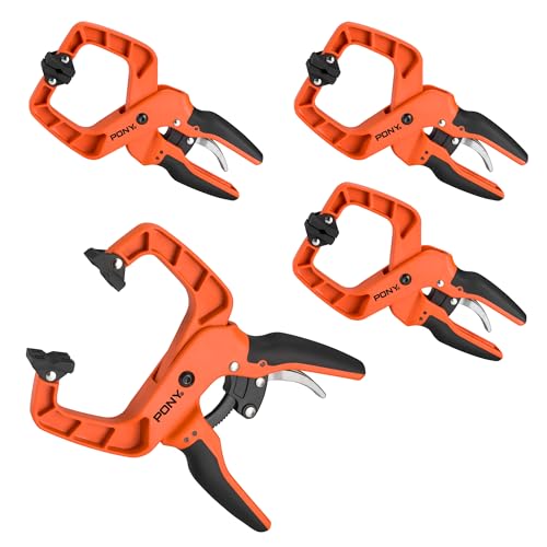 PONY 4-Pack 2 Inch Quick Release Ratcheting Wood Clamps