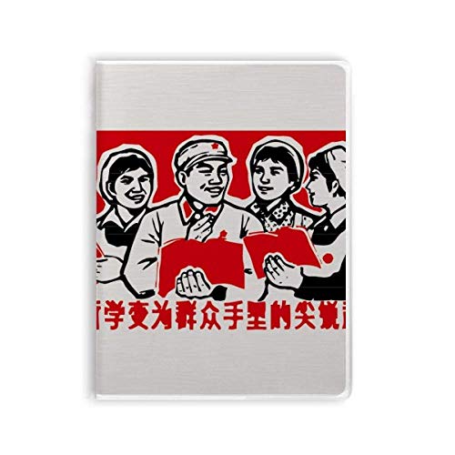 Carnet de notes souple rouge motif femme soldat pour le quotidien
