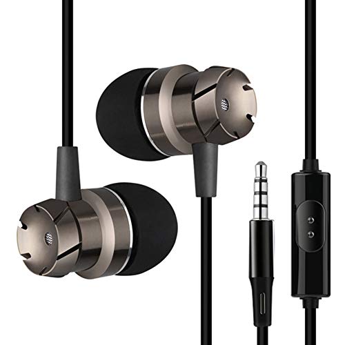 Zcargel Headphones, Stereo Earphones Smart Noise Canceling Earphones Wired Earphones In-Ear Earphones for all 3.5mm Interfaces