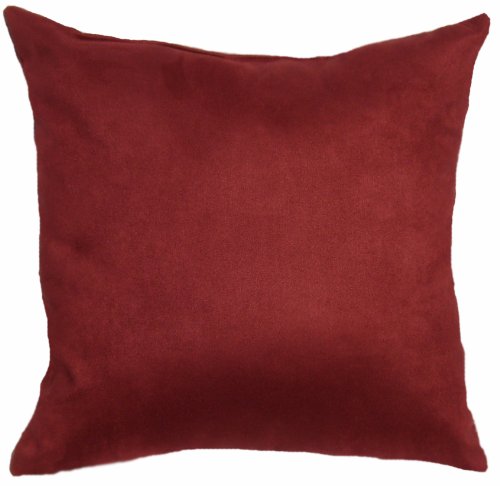 Microfiber Polyester Faux Suede Deep Red, 16