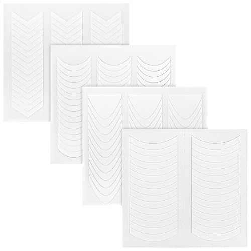 Elegaperma 6480pcs French Tip Guides for Nails, French Manicure Stickers