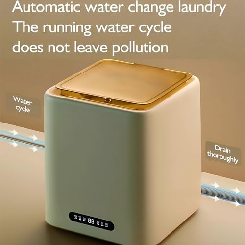 Lavatrice e asciugatrice portatile 2 in 1 | Mini lavatrice da 7 litri per biancheria intima, calze e capi delicati | Soluzione compatta per la biancheria domestica