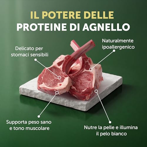 Nature's Protection Superior Care White Dogs Cibo Secco Ipoallergenico Per Cani Adulti Di Taglia Piccola, Agnello E Riso, Riduce Le Macchie Di Lacrime, 10 Kg. - 4