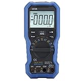 【Werkzeug zur Fehlerbehebung】 Berührungslose Spannungsmessung für NCV-Geräte mit Digitalmultimeter - Während der berührungslose Spannungssensor in die Nähe des Leiters gebracht wird, piept und blinkt das Instrument mit der Frequenz entsprechend der Wechselspannungsstärke. Es kann zur Messung verwendet werdenAC/DC-Spannung, AC/DC-Strom, Widerstand, NCV, Frequenz, Temperatur, Diode, Triode und Durchgangsprüfung und mehr, um eine Sicherheitsumgebung für Sie bereitzustellen. Dieses digitale Multimet