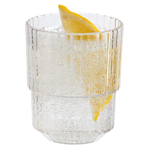 APS Tritan Plastic Drinking Cup - LINEA , BPA Free, Stackable, Shatter-Proof, Reusable, Dishwasher Safe, 150 ml, Crystal Clear - Image 2