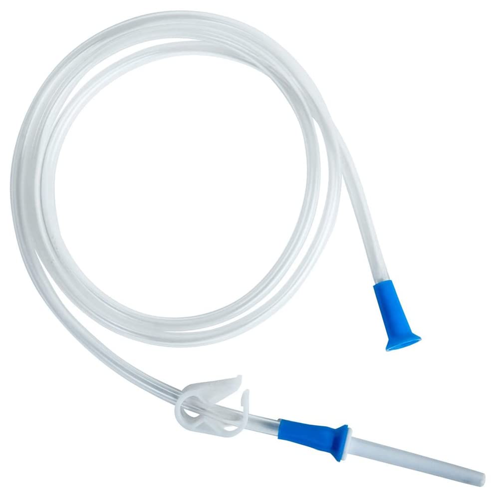 HealthAndYoga Replacement Enema Tubing Super Economical Hygienic Medical Grade PVC - 1 5 Meter with Hose Clamp and