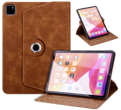 Coque Honor Pad X8a Évite les Rayures avec l'Étui Cuir PU Rotatif Brun
