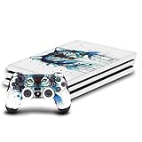 Produit Officiel Pixie Cold Head Case Designs sous Licence Officielle Pixie Cold Ice Wolf Mix Art Vinyle Autocollant De Jeu Peau Autocollant Couverture Compatible avec Sony PlayStation 4 PS4 Pro Console & DualShock 4 Controller