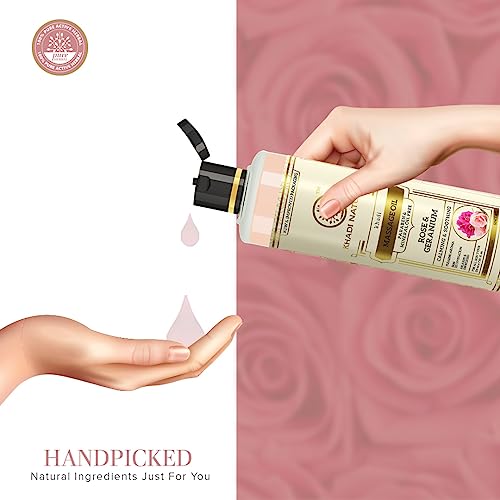 Khadi Natural Herbal Ayurvedic Rose And Geranium Body Massage Oil (210 Ml) #TOP2