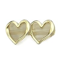 Knopen hart knop metalen decoratieve gesp trui vest kleding knopen, goud, 12,5 mm (5 stuks