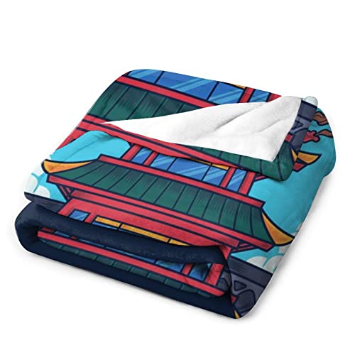 Couverture polaire douce flanelle | Jeté de canapé chaud 130x150 - 4