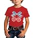 4th of July Bow Cherry Shirt Kid-Cute American Flag Toddler Short Sleeve 250 Years USA Girl Tee Top Patriotic Boy Tops
