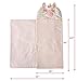Idea Nuova Heritage Kids Rainbow Faux Fur Figural Unicorn Hooded Sleeping Bag, Ages 3+,26