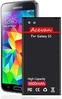Galaxy S5 Battery Acevan 3600mAh Battery Replacement for Samsung Galaxy S5, Verizon G900V