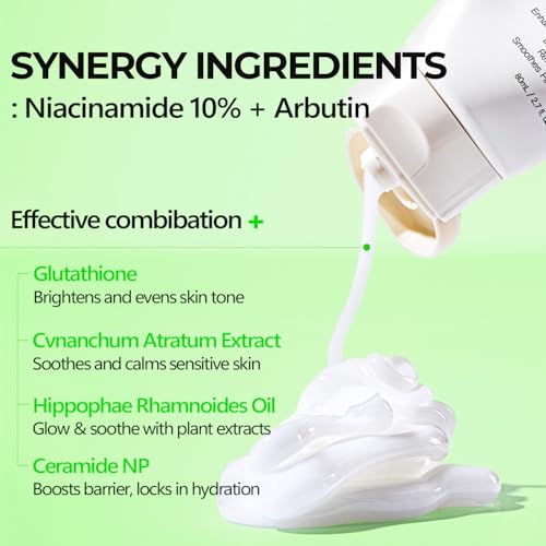 FABYOU Niacinamide Arbutin Glow Boosting Cream 2.71 fl oz - Korean Skin Care for Long-Lasting Hydration & Smooth, Even Skin Tone with 10% Niacinamide & Arbutin, Deep Moisture Cream for Face