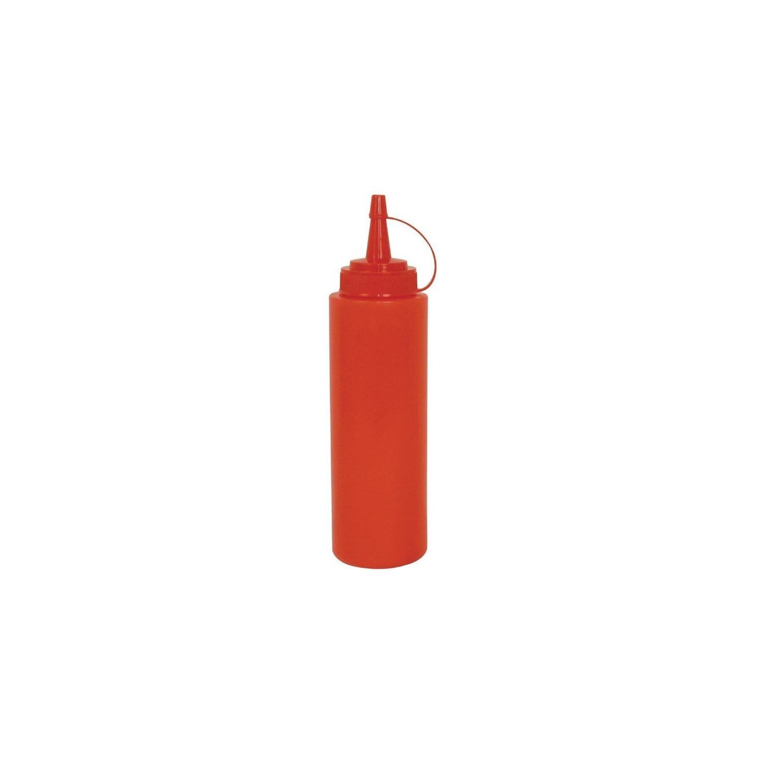 Vogue Red Squeeze Sauce Bottle 35oz - Condiment Seasoning Squirt Dispenser W833