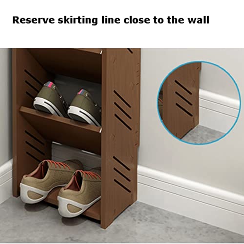 Étagères à chaussures 6 niveaux grand rangement peu encombrant