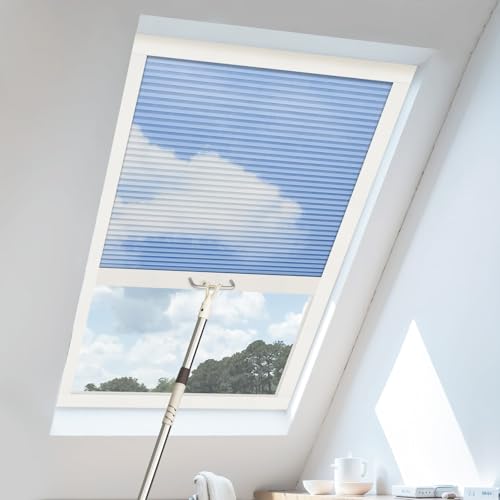 UrMoon Skylight Shades for Ceiling Window Easy Install Skylight Cover Honeycomb Design Cellular...