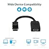 StarTech.com DisplayPort to HDMI Adapter, DP2HDMI, 1080p, VESA Certified, Latching DP Connector, Passive, Electromagnetic Interference Shielding