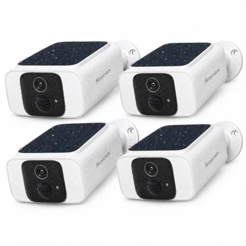 Rraycom 2.5K Solar Camera 4-Pack
