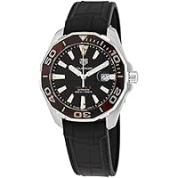 TAG Heuer orologio Aquaracer 43mm Calibre 5 Nero automatico Acciaio WAY201N.FT6177