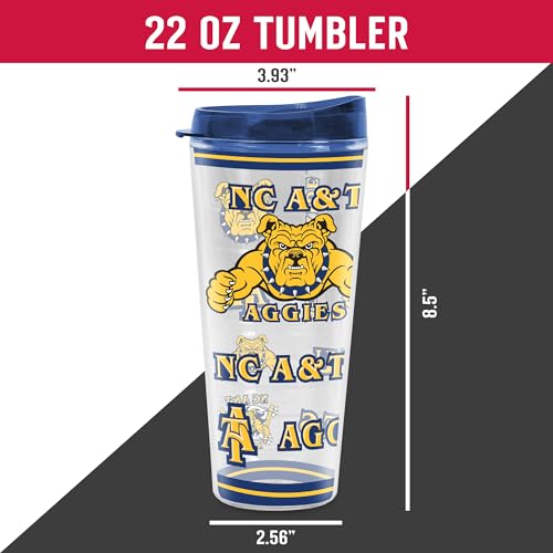 Image of Rico Industries NCAA College Double Wall Mayhem 16oz Or 20oz Tritan Tumbler W Lid