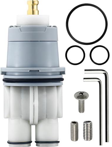 LOWCUS Shower Cartridge Replacement for Delta RP46074 (2006-Present) 1-Pack Compatible with Delta 13 14 Series Single Handle Fix Leak or Drip Temperature or Pressure Issues Features Scald Guard