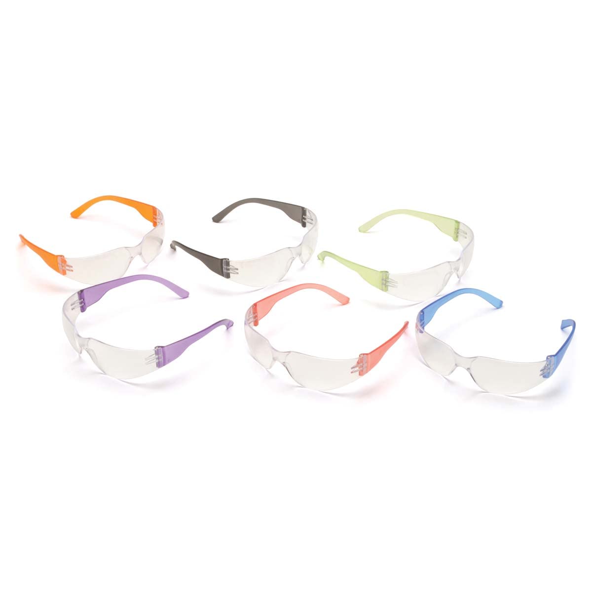 Pyramex Mini Intruder Lunettes de sécurité (Lot de 12), Elle-même – pour Enfant ou Femme Souriant avec de Petites Tailles