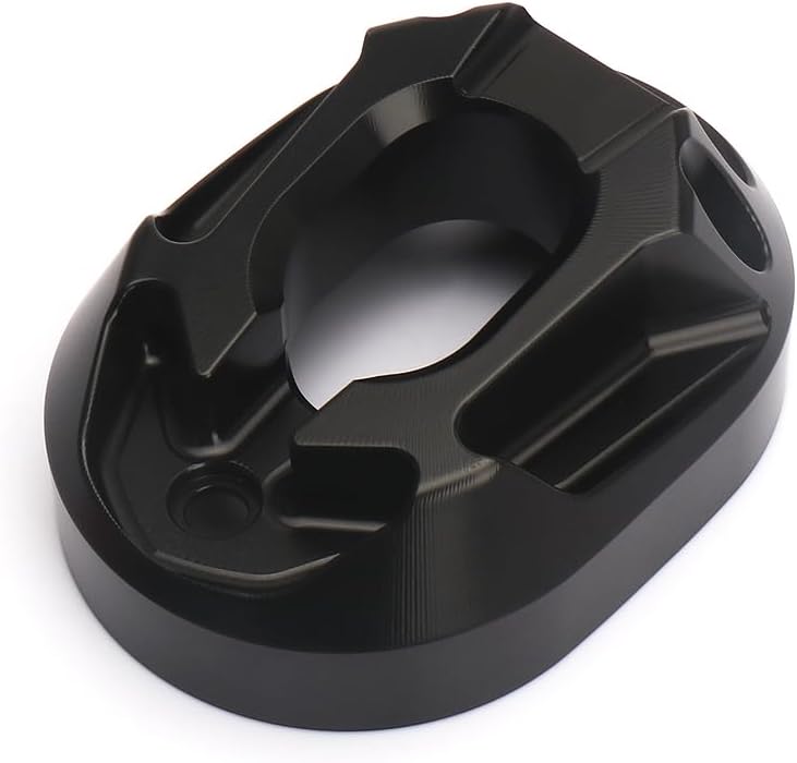 Motorcycle Aluminum Exhaust Pipe Cover Protector Exhaust Port Guard Protective Cover Decorative Cover Fits for Honda PCX160 PCX 160 vario160 (Black)