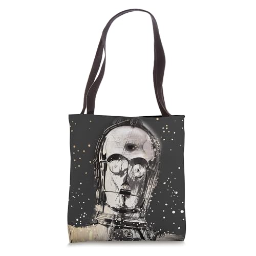 Sac cabas Star Wars C-3PO en toile imprimée pour fans de la saga